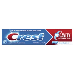 [3700051203] Crest Cavity Protection Gel Toothpaste, Cool, Mint, 5.7oz