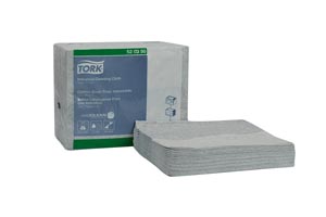 [520350] Industrial Cleaning Cloth, Gray, 1-Ply, W8, 15.2" x 12.6", 55 sht/pk, 8 pk/cs