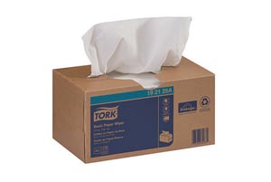 [192125A] Paper Wiper, Basic, Pop-Up Box, White, 2-Ply, 10.3" x 9", 110 sht/bx, 18 bx/cs