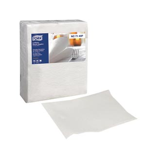[NC7140P] Dinner Napkin, 1/4 Fold, Premium, White, 1-Ply, 17" x 16.3", 60/pk, 6 pk/cs