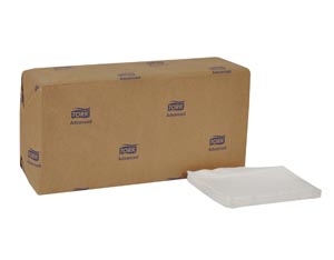 [D802A] Masterfold Dispenser Napkin, Advanced, White, Soft, 1-Ply, Embossed, N7, 17" x 12"