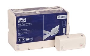 [105065] Advanced PeakServe Hand Towel, Continuous, 1-Ply, White, 8.9" x 7.9", 410 sht/pk