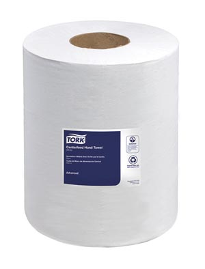 [121201] Advanced Hand Towel, Centerfeed, Soft, 2-Ply, White, 9" x 11.8", 590 sht/rl, 6 rl/cs