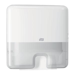 [552120] Mini Hand Towel Dispenser, Multifold, Elevation, White, H2, Plastic, 11.5" x 11.9" x 4"