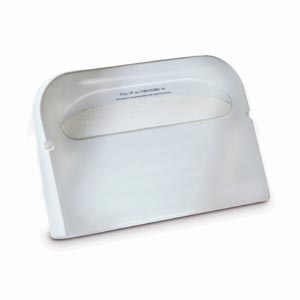 [99A] Toilet Seat Cover Dispenser, 1/2 Fold, Universal, White, V1, Plastic, 11.5" x 16" x 3"