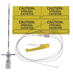 [332202] Tuohy Needle, 17G x 3½", 20G Closed Tip Catheter & Catheter Connector