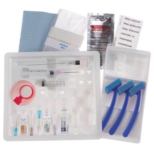 [333231] Spinal Tray, 22G x 3½" SPINOCAN Needle, Bupivacaine 0.75%, Dextrose 8.25%