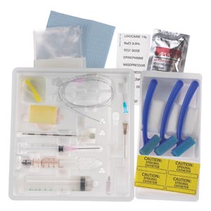 [332224] Basic Continuous Epidural Tray, 17G x 3½" Tuohy Needle & 20G Closed Tip Catheter
