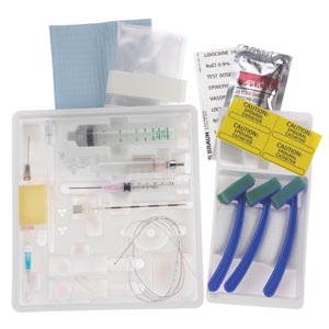 [332242] Continuous Epidural Tray, 17G x 3½" Winged Tuohy Needle & 19G Closed Tip Catheter