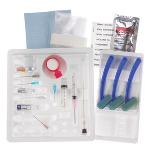 [333201] Spinal Tray, 26G x 3½" SPINOCAN Needle & Introducer, Bupivacaine 0.75%, Dextrose 8.25%