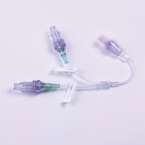 [470106] Smallbore Y-Extension Set, SPIN-LOCK® Connection, Nonremovable, Luer Lock, 7"