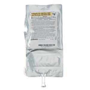 [3103-11] 1g Cefazolin For Injection USP & Dextrose Injection USP, 50mL (147 cs/plt)