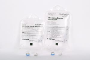 [S8004-5264] Sodium Chloride Injections, 0.9%, 100/150mL, PAB® Container, 64/cs (84 cs/plt)