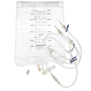 [2112364] TPN Bag, 3-Lead Vented Transfer Set, Large Bore Tubing & Plastic Sealing Clip, 2000mL