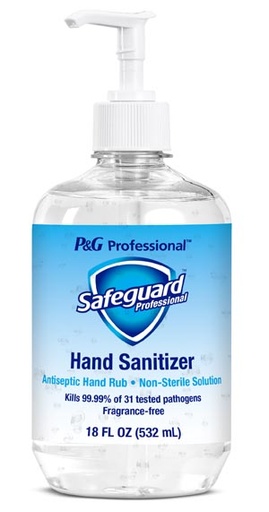 [3700085793] Safeguard Professional Hand Sanitizer, Gel, 18oz, 69% Ethanol