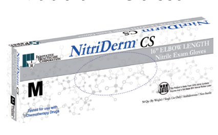 [116350] Gloves, Exam, X-Large, Nitrile, Chemo, Singles, 16"L Extended Cuff, NFPA Certified