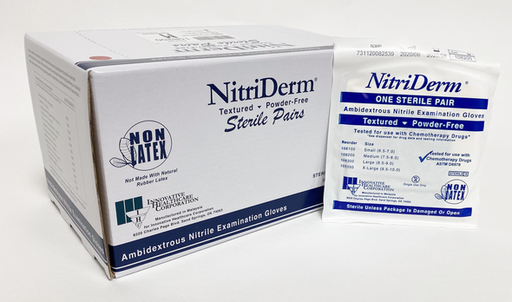 [108300] Gloves, Exam, Large, Nitrile, Chemo Tested, PF, Pairs, 50 pr/bx