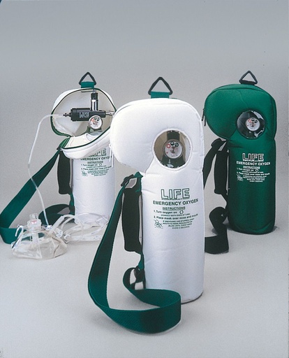 [LIFE-2-6FF] First Aid Only 6 LPM Fixed Flow Soft Pac Oxygen Tank