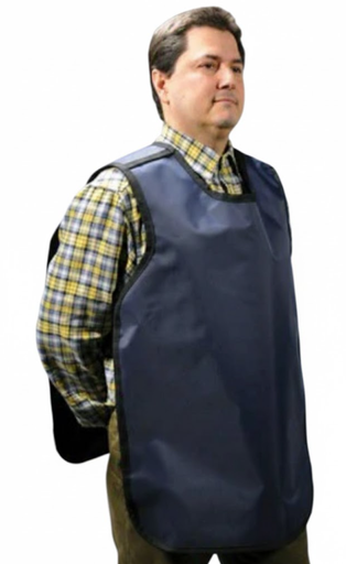 [26BLUE] Palmero Adult Pano Dual Apron w/o Collar, .3MM Lead, Blue