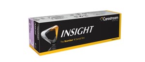 [1763960] Carestream Health, Inc INSIGHT Intraoral film, IP-21, Size 2, 1-film Paper Packets. 150/bx