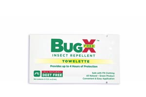 [18-830] First Aid Only/Acme United Corporation BugX DEET FREE Insect Repellent Wipes, 300/bx