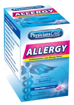 [90036] First Aid Only/Acme United Corporation PhysiciansCare Allergy, 1/pk, 50pk/bx
