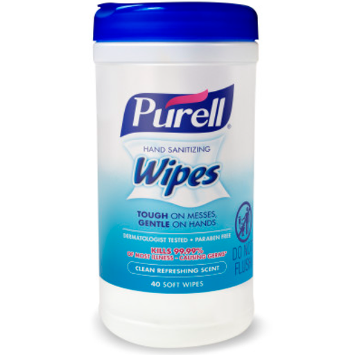 [9120-06-CMR] Santizing Wipes, Refreshing Scent, 40 Ct Canister