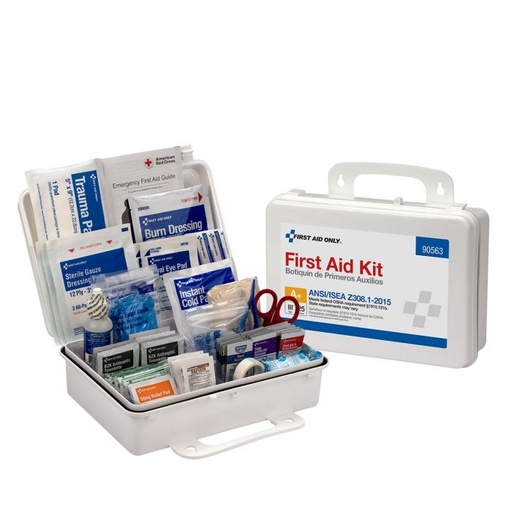 [90563] First Aid Only 25 Person ANSI Class A+ Bulk First Aid Kit with Plastic Case