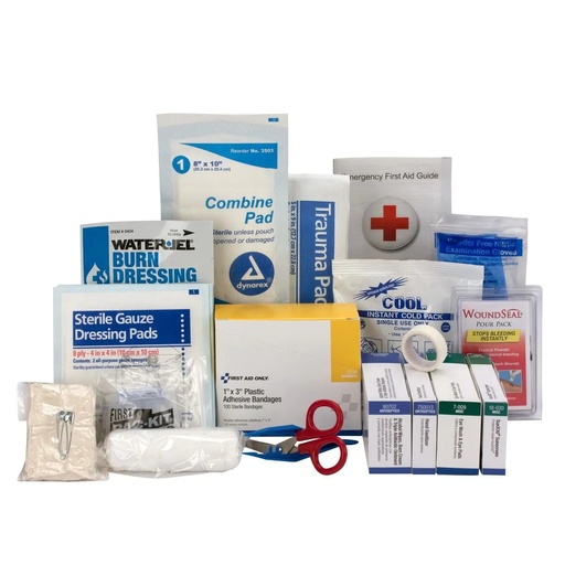 [90786] First Aid Only 25 Person ANSI Class A+ Contractor Large First Aid Refill with Nylon Case