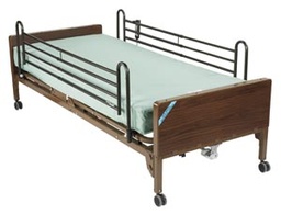 [15030BV-FR] Drive DeVilbiss Healthcare Ultra Light Plus Semi Electric Bed, Full Length Side Rails