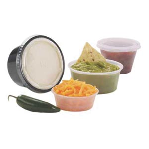 [13301500] Bunzl Distribution Midcentral, Inc. Plastic Souffle Cup, 3¼ oz, 125/slv, 20 slv/cs