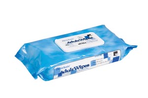 [80-504] Wipes, Incontinence, Adult, Spunlace, Low Profile Tub, 8" x 12", 64 wipes/pk (84 cs/plt)