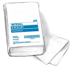 [6040N] Washcloth, Novonette Finish, White, 10" x 13", 50/bg, 12 bg/cs