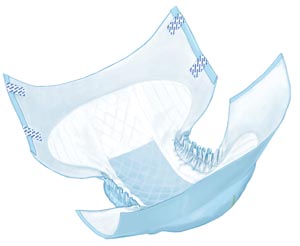 [60032] Adult Briefs, Small, 20"-31", 26½"L, Peach, 12/bg, 8 bg/cs
