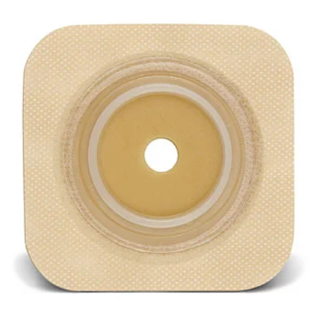 [413166] Convatec Skin Barrier, Cut-to-Fit, Flexible, Tape Collar, Tan, 1 3/4" Flange, 4" x 4"