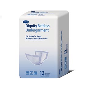 [30073] Hartmann USA, Inc. Dignity® Beltless Undergarment, 13¼" x 27½", White, 12/bg, 6 bg/cs