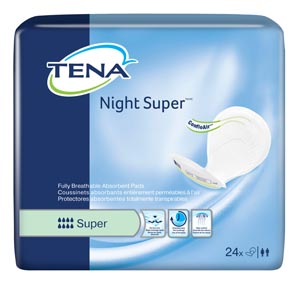 [62718] Essity Health & Medical Solutions Pads, Night, Super, Green, 24/pk, 2 pk/cs