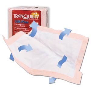 [2710] Principle Business Enterprises Underpad, 30" x 36", 34.0 fl oz Capacity, 10/pk, 4 pk/cs