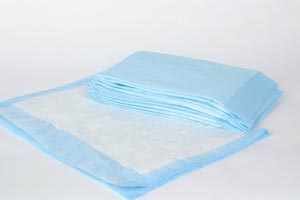 [7134] Tendersorb™ Fluff Filled Underpad, Lt. Blue Backsheet, Medium, 23" x 24"