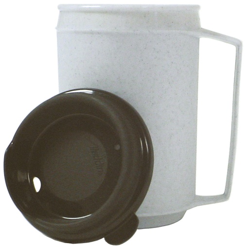 [16020] Kinsman Enterprises, Inc. Insulated Mug with Lid, Granite, 12 oz Capacity