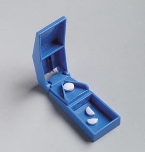 [6341] Pill Cutter, Blue, Stainless Steel Blade
