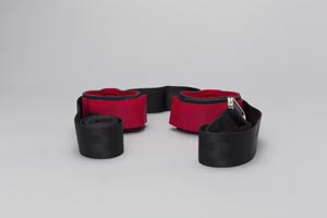 [2797] Posey Stretcher Connected Ankle Cuff, Twice-as-Tough, Neoprene, Red