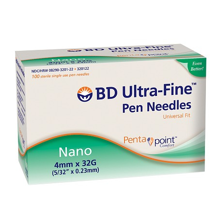 [320122] BD, Nano Ultra-Fine Pen Needles 4mm x 32G
