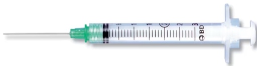 [305269] BD, Integra 3mL Retracting Safety Syringe w/25G x 5/8" Needle