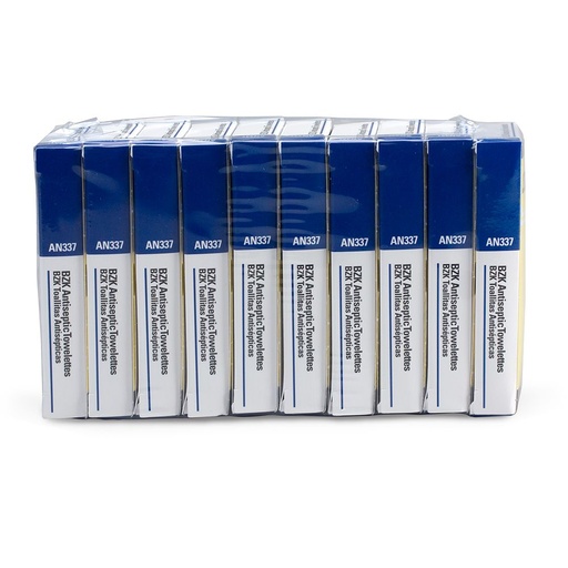 [AN337-10] First Aid Only BZK Antiseptic Wipe, 100/Pack