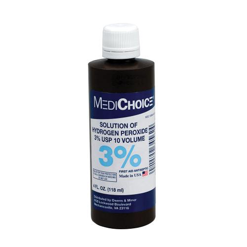 [M332] First Aid Only 4 oz 3% Hydrogen Peroxide Antiseptic Solution, 24/Case