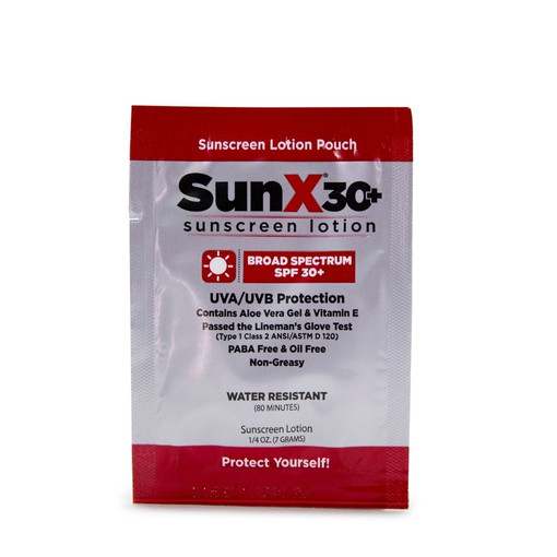 [18-370] First Aid Only SunX30 SPF 30+ Sunscreen Lotion Pack, 100/Box