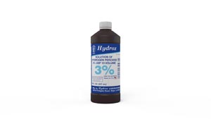 [D0011] Hydrox Laboratories Hydrogen Peroxide 3%, 8 oz, 12 btl/cs (207 cs/plt)