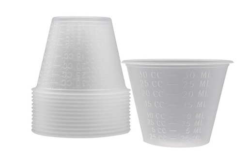 [9007-M] Medicine Cup, 1 oz, Metric Only, 100/slv, 50 slv/cs (60 cs/plt)