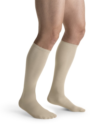 [7884415] BSN Medical/Jobst Travel Sock, Knee High, 15-20 mmHG, Closed Toe, Beige, Size 1